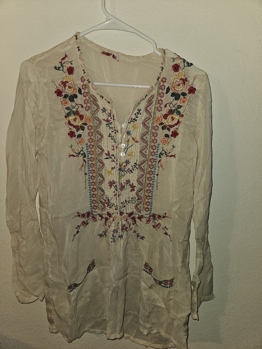 Johnny Was Womans Boho Style Blouse Size S